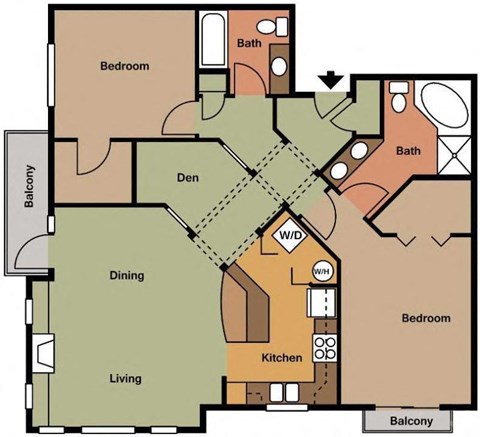 B5 Floor Plan at Maddox Apartments