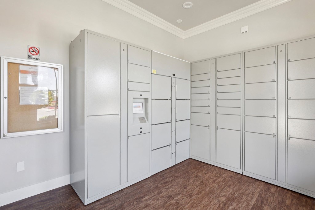 secure package lockers at Waterstone Apartments