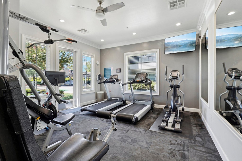 fitness center at Waterstone Apartments