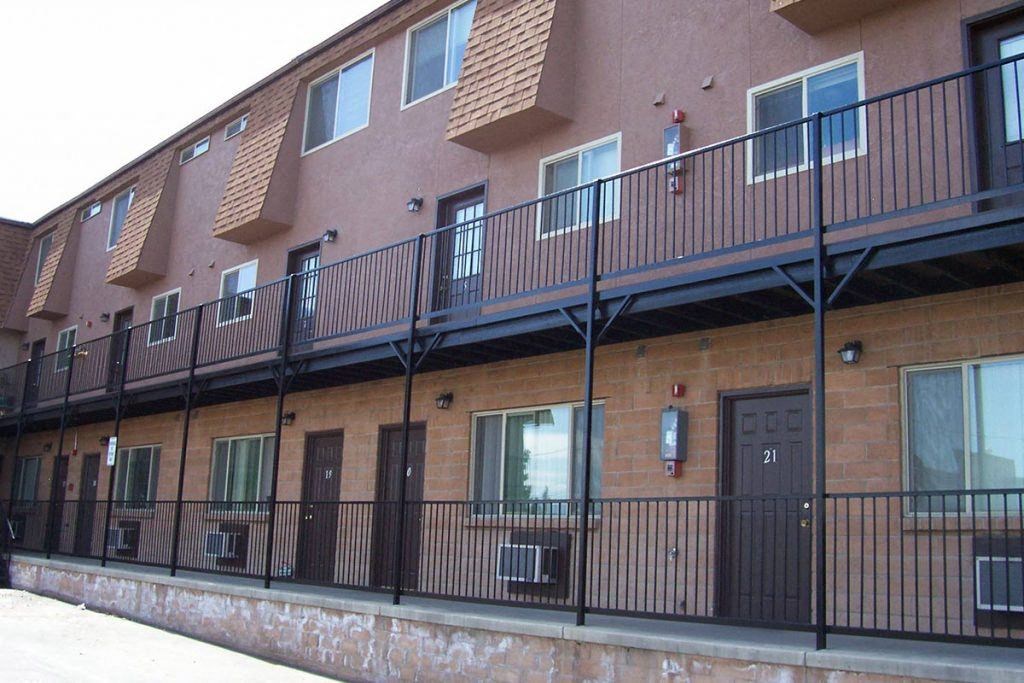 Exterior Building at Oak Manor & Angel Street Apartments