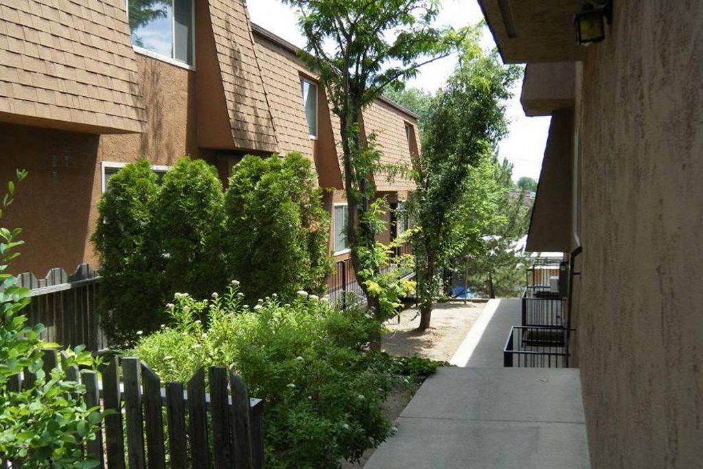 Green Exterior Trees at Oak Manor & Angel Street Apartments