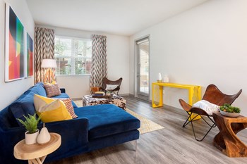 Modern Living Room Modern Living Room at Las Positas Apartments , Camarillo, California - Photo Gallery 4