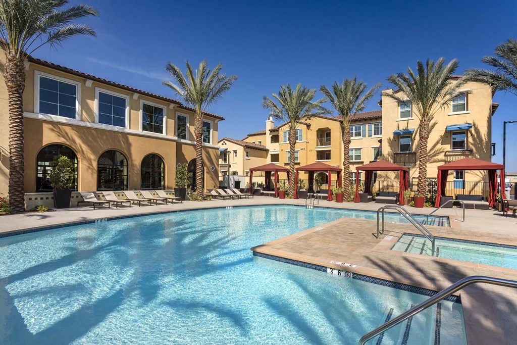 Picturesque Pool And Cabana Setting at Las Positas Apartments, Camarillo, CA, 93010