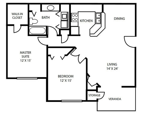 Floor Plan 18 at Pallas Townhomes & Apartments