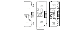 Floor Plan 17 at Pallas Townhomes & Apartments