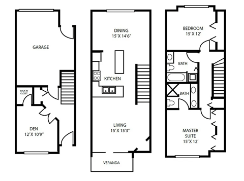 Floor Plan 17 at Pallas Townhomes & Apartments