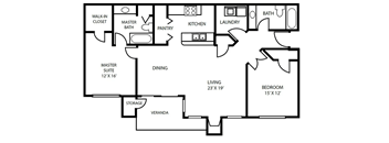 Floor Plan 21 at Pallas Townhomes & Apartments