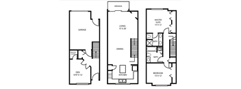 Floor Plan 16 at Pallas Townhomes & Apartments