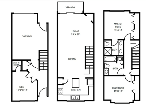 Floor Plan 16 at Pallas Townhomes & Apartments
