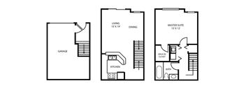 Floor Plan 5 at Pallas Townhomes & Apartments