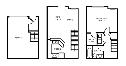 Floor Plan 5 at Pallas Townhomes & Apartments