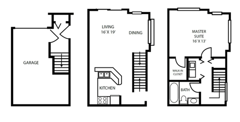 Floor Plan 6 at Pallas Townhomes & Apartments
