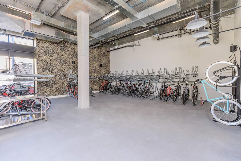 Bike Racks at The Platform Urban Apartments