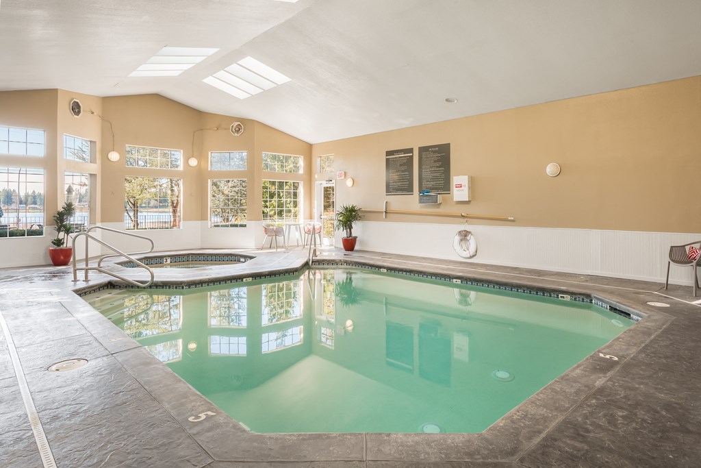 Indoor pool and spa at Artesia