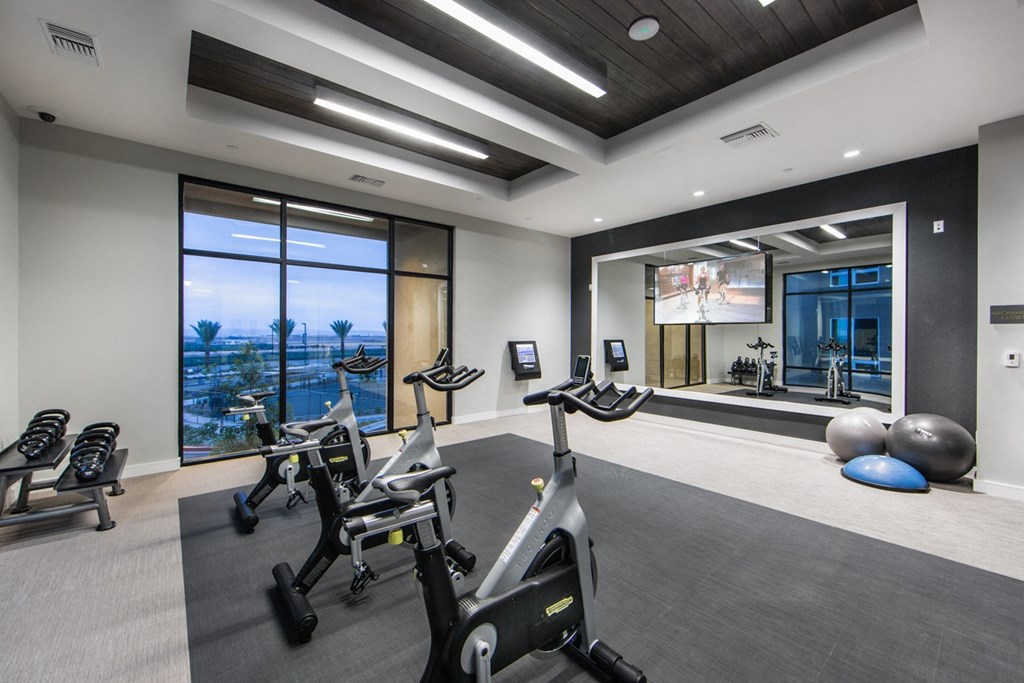 fitness center at Pulse Millenia
