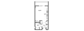 S2 floor plan at Village on Main Apartments
