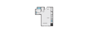 S1E Floor Plan at Eleanor H16 Apartments