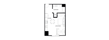 S1H Floor Plan at Eleanor H16 Apartments