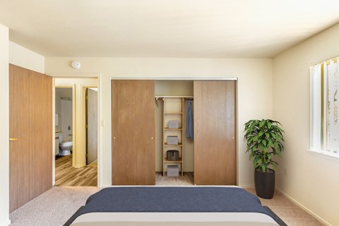 Furnished Main Bedroom at Sierra Sage Apartments
