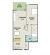A3 Floor Plan at 3300 Tamarac Apartments