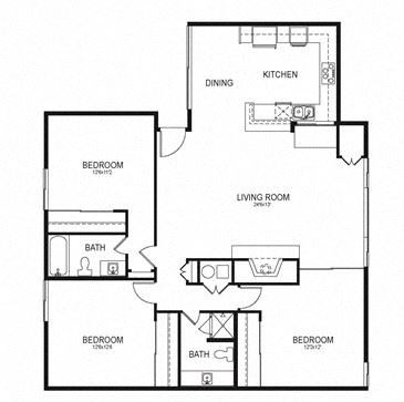 C2 floor plan at The Tecs SDSU