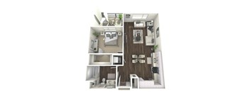 A1 Floor Plan at The Platform Urban Apartments