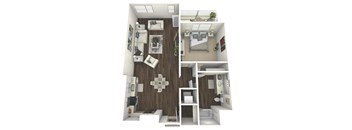 A2 Floor Plan at The Platform Urban Apartments