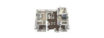 B2 Floor Plan at The Platform Urban Apartments