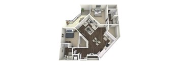 B4 Floor Plan at The Platform Urban Apartments
