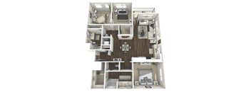 C1 Floor Plan at The Platform Urban Apartments