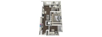 S1 Floor Plan at The Platform Urban Apartments