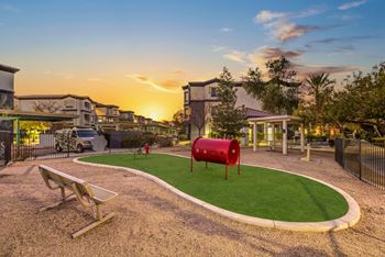 dog park at Tribeca North Apartment Homes