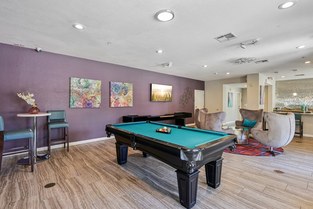 Resident social lounge at Verona Apartments