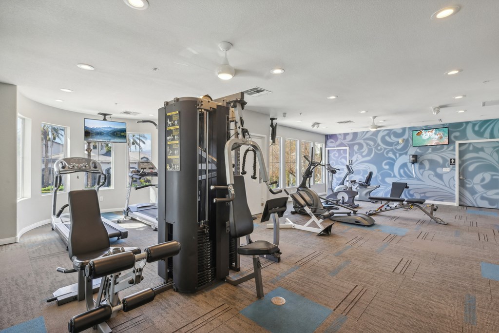 fitness center at Verona Apartments