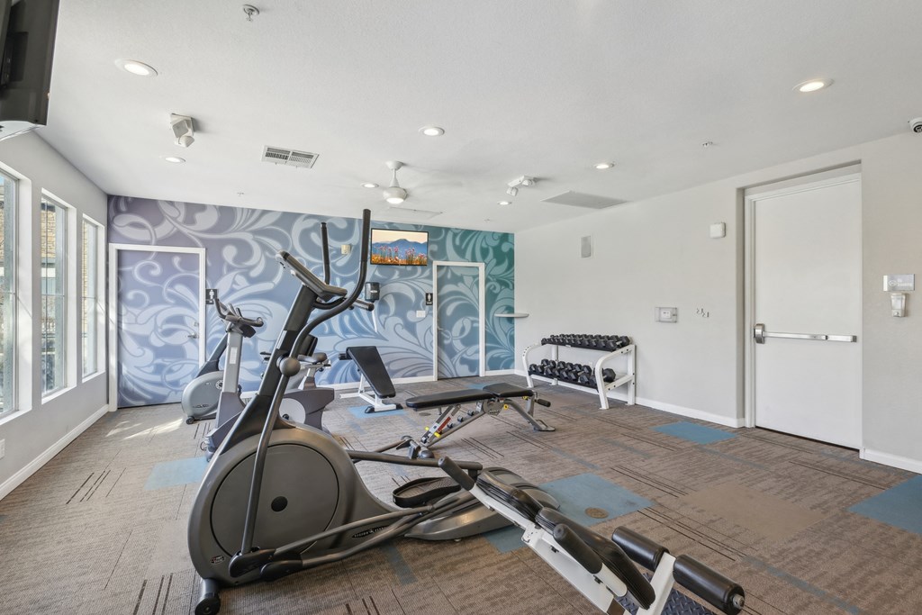 fitness center at Verona Apartments
