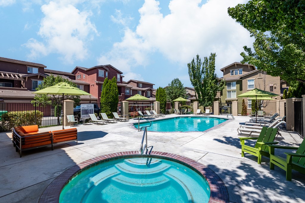 Pool area at Caviata at Kiley Ranch