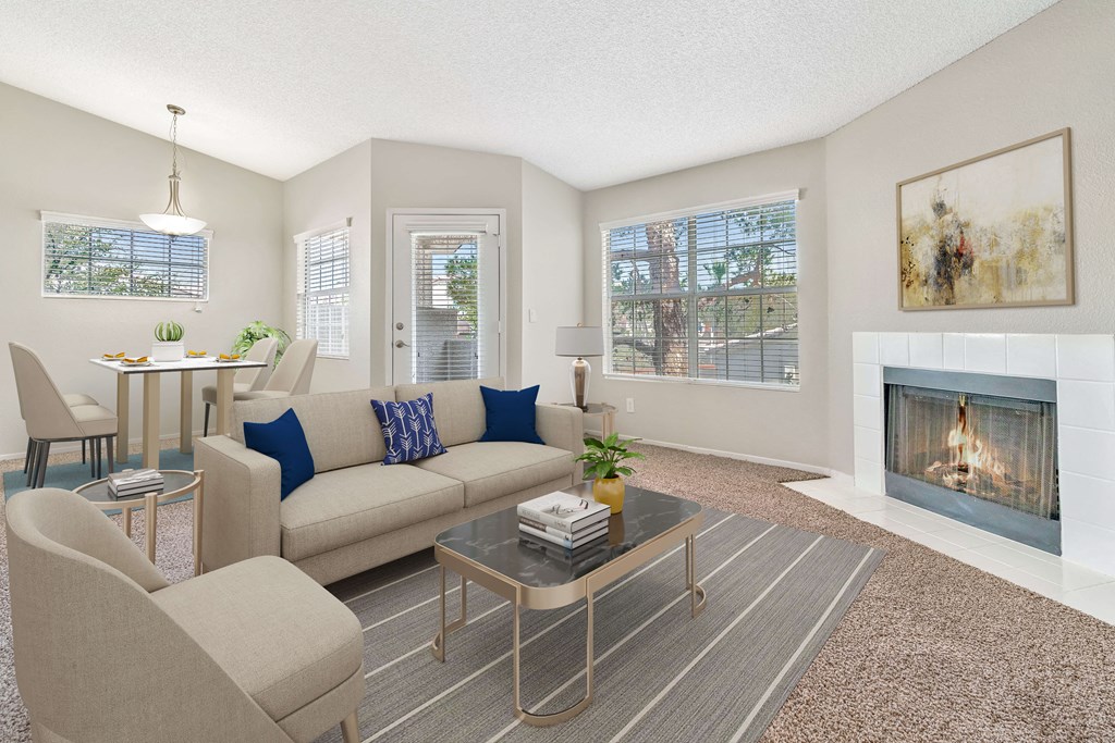 Living area at Village at Desert Lakes