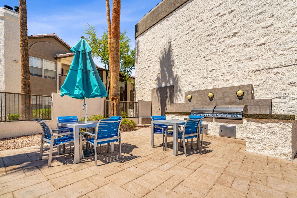 Grill area at Village at Desert Lakes