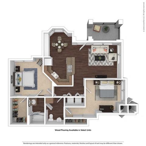 B1 Floor Plan at Verona Apartments