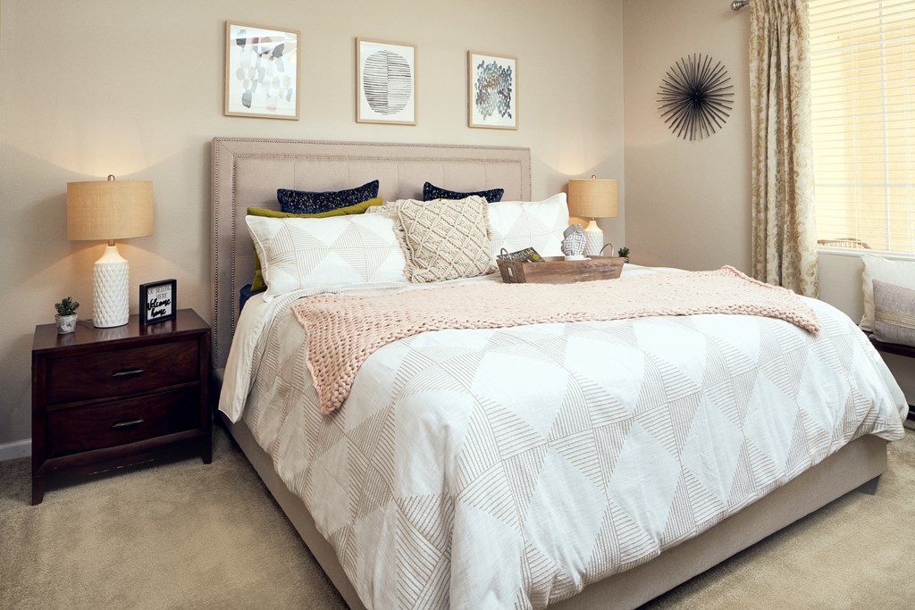 Master Bedroom at Victoria Arbors Apartment Homes