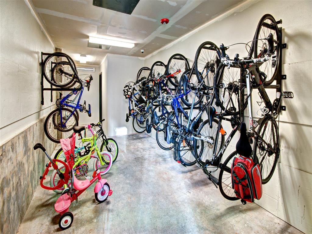 Bike Storage Facility Bike Storage Facility at Vue 22 Apartments, Bellevue, WA