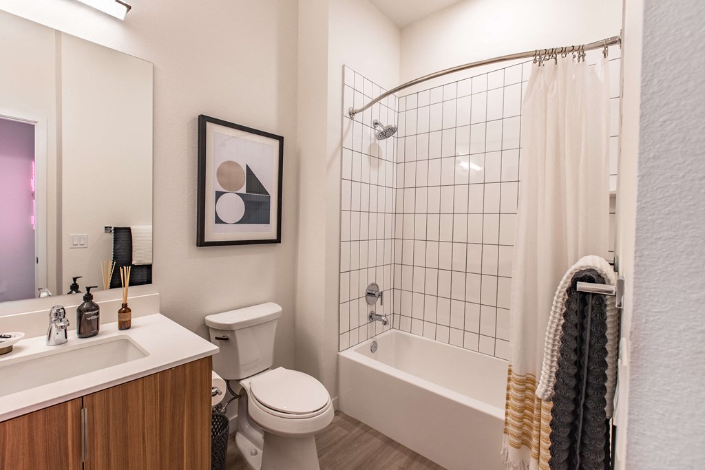 Primary bedroom at Neon Local