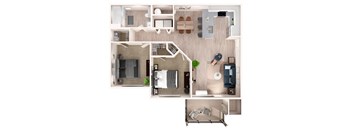 B2 Floor Plan at Zera at Reed Crossing