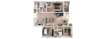 C1 Floor Plan at Zera at Reed Crossing