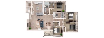 D1 Floor Plan at Zera at Reed Crossing