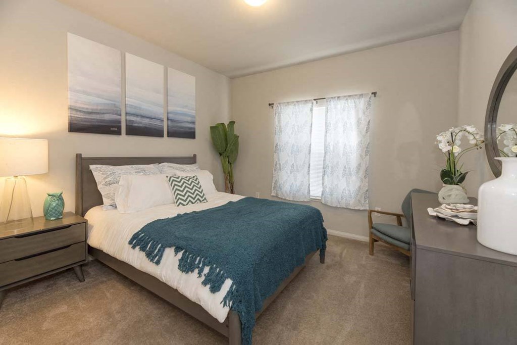 Beautiful Bright Bedroom With Wide Windows at North Pointe Apartments, Vacaville