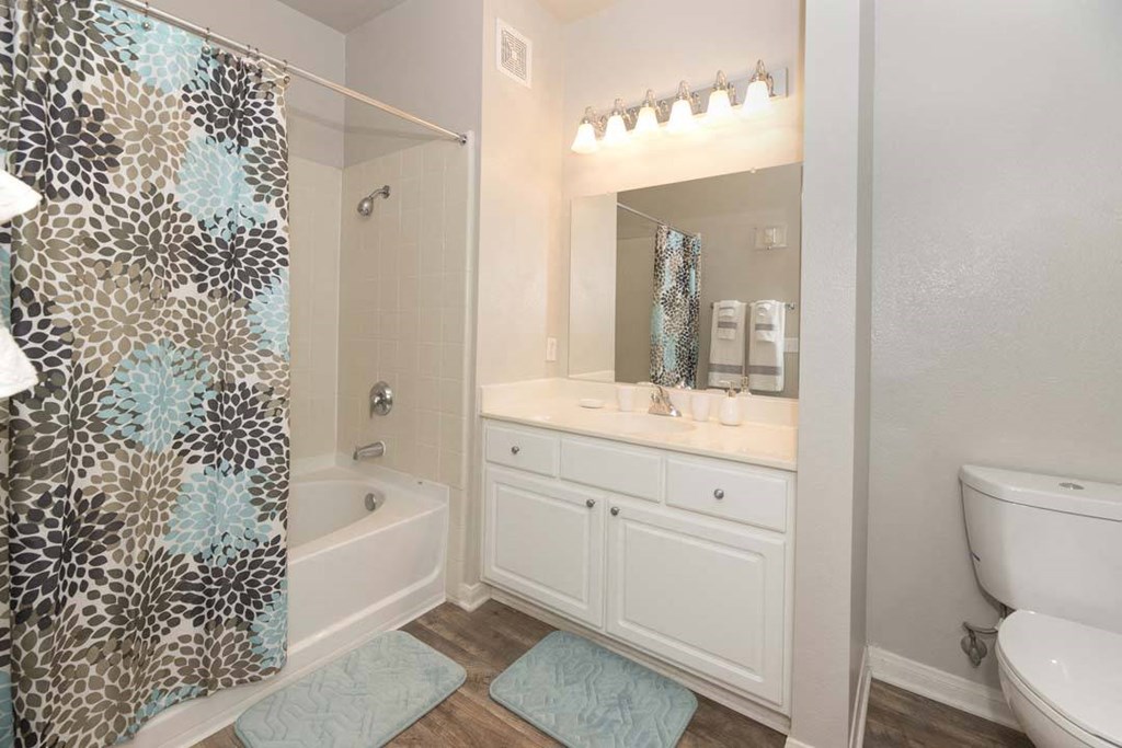 Spa Inspired Bathroom at North Pointe Apartments Vacaville, California