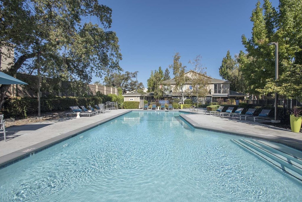Refreshing Pool With Large Sundeck at Atwood Apartments, Citrus Heights, CA