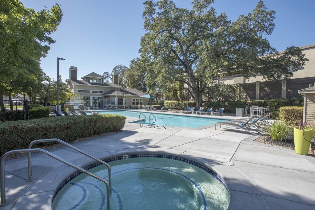 Outdoor Salt Water Pool at Atwood Apartments, Citrus Heights, CA, 95610