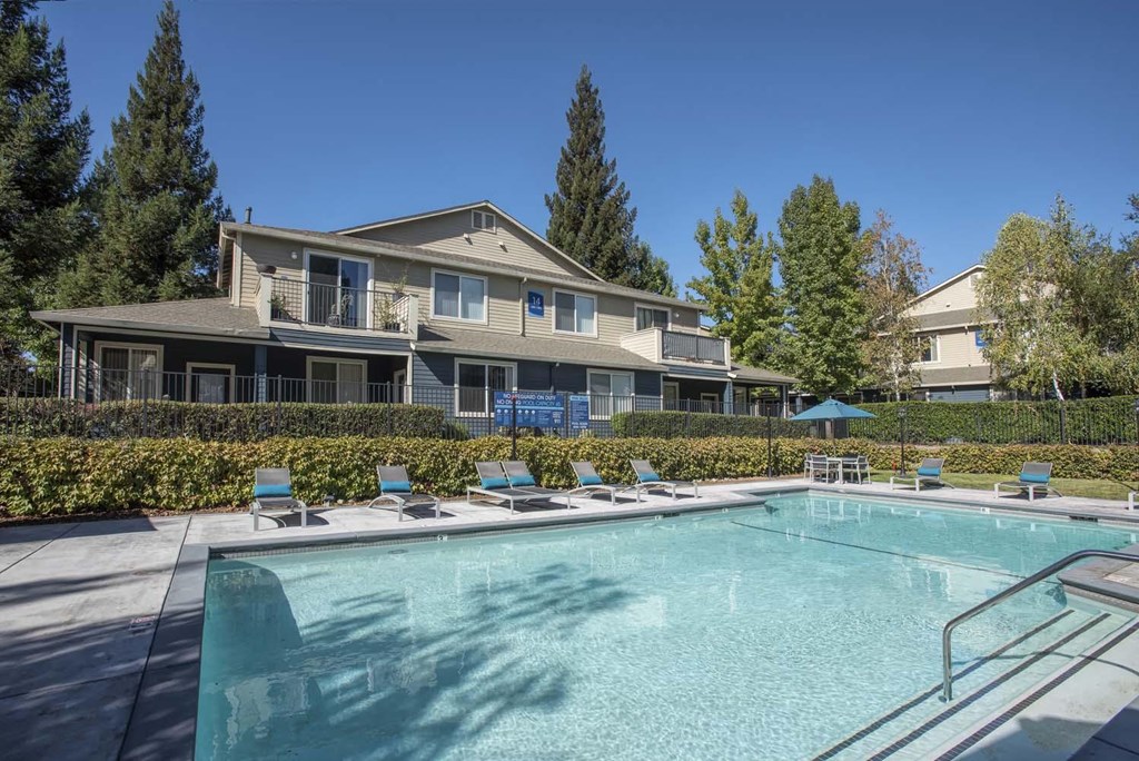 Swimming Pool With Sparkling Water at Atwood Apartments, Citrus Heights